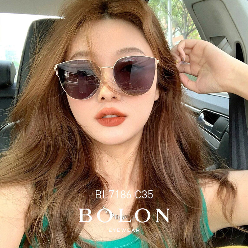 暴龙眼镜太阳镜女士防紫外线遮阳防晒百搭休闲海边猫眼墨镜BL7186
