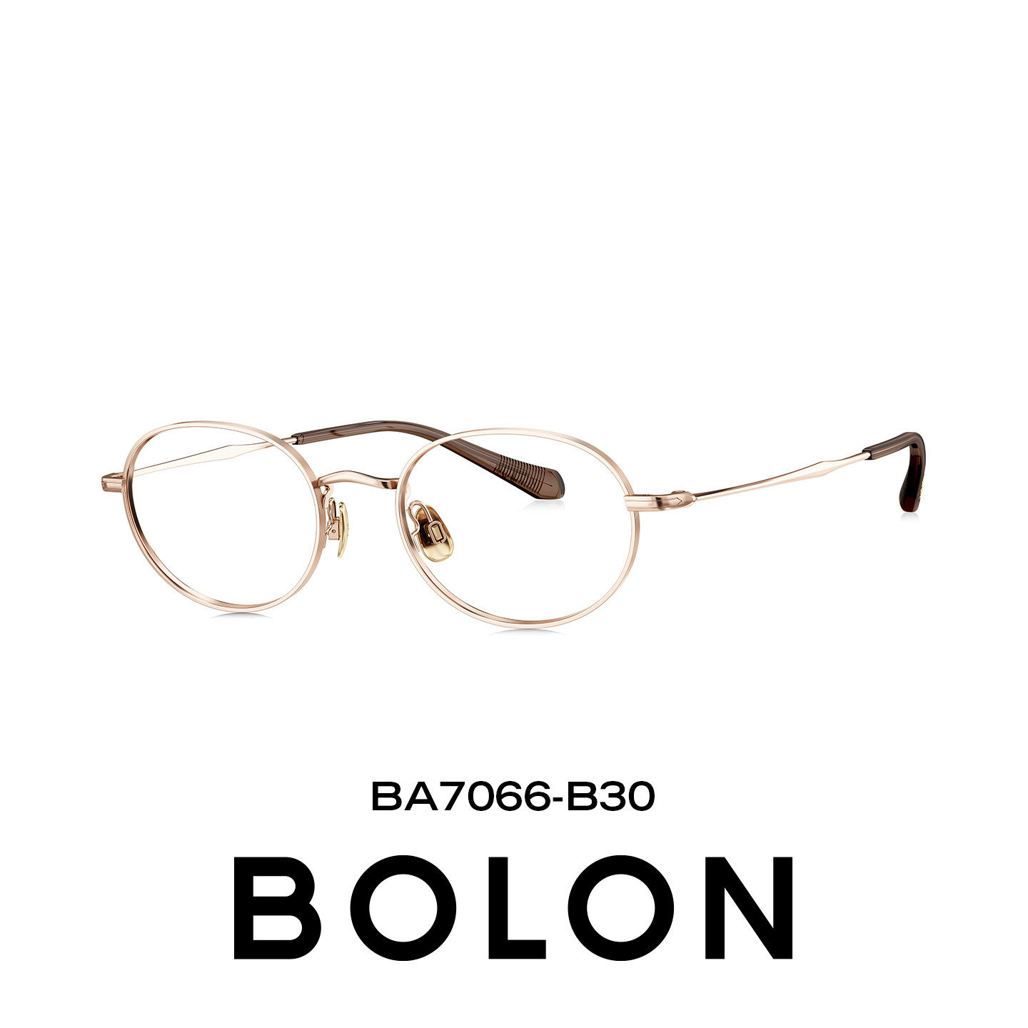 BOLON暴龙近视眼镜框26新品金丝椭圆形时尚金属可配度数女BA7066
