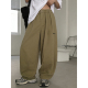 卡其色休闲裤 男女宽松阔腿裤 百搭直筒休闲基础款 2026春季 长裤 子潮