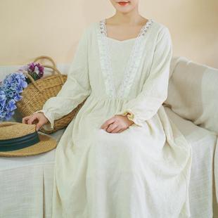 胖妹妹2025秋冬立体刺绣长袖连衣裙大码蕾丝花边