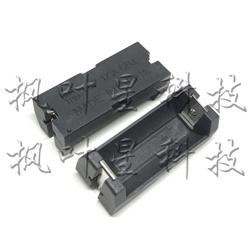 单节尼龙插针 CR123A电池盒17335 2/3A电池座 1节123A电池盒16340