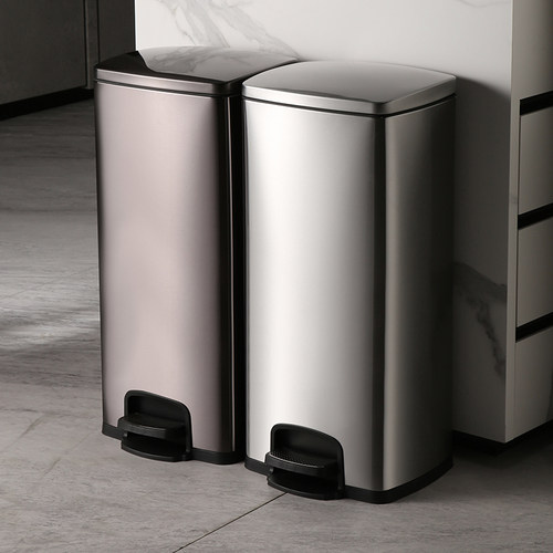 【好货优选】不锈钢脚踏垃圾桶