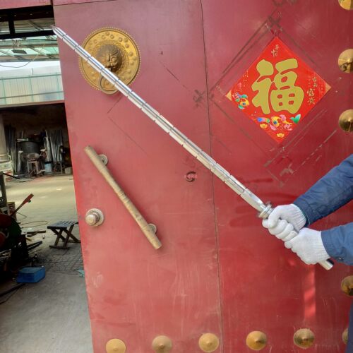 不锈钢锏双手锏双锏单锏奇门兵器秦琼锏打神鞭实心武术器械方锏