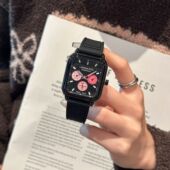 Lareina Rita拉瑞娜丽塔新款 方形硅胶手表简约气质时髦手腕表女