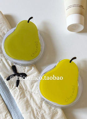 韩国ins小众个性设计梨子Magsafe磁吸手机气囊支架伸缩折叠粘贴式