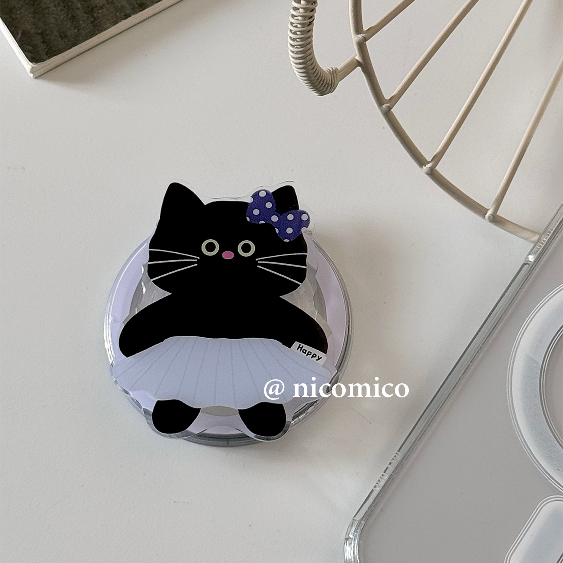 芭蕾舞小黑猫Magsafe磁吸支架