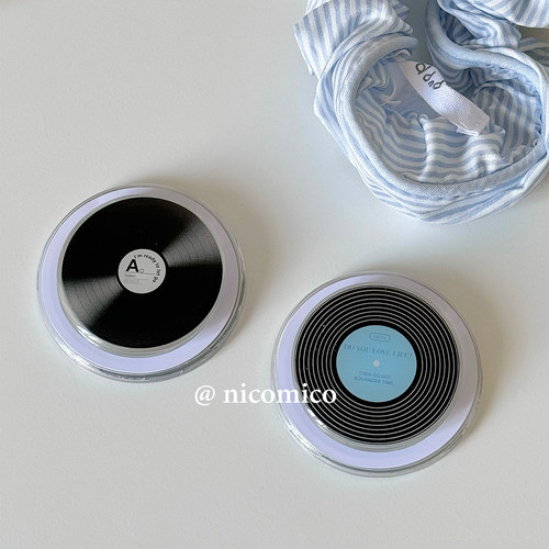 韩国ins小众个性CD唱片磁吸支架