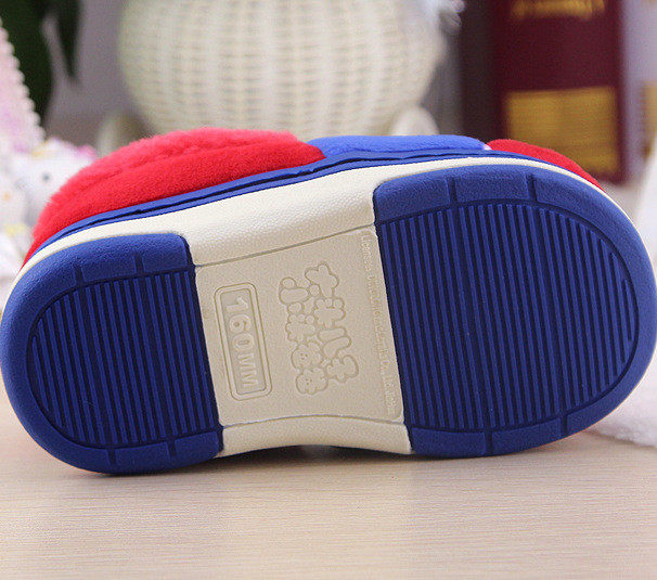 Pantoufles enfants en suède pour hiver - semelle tendon - Ref 1024276 Image 5