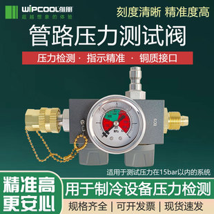 维朋测试阀管路压力检测阀空调制冷维修工具阀门管路试压阀