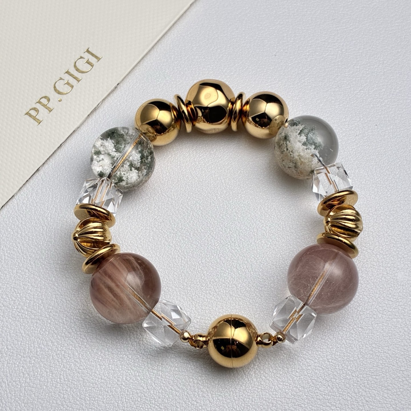 PPGIGI原创设计-粉黛花海-粉兔毛+白绿幽灵