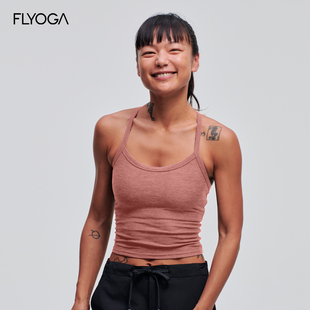 FLYOGA飞蓝瑜伽背心女一体杯运动插杯内衣健身跑步训练服51107