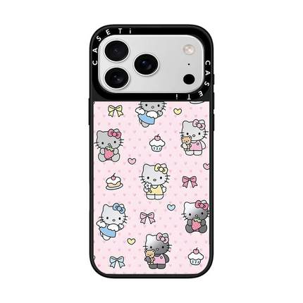 爱心蛋糕凯蒂猫适用于苹果17promax手机壳/iphone16promax/15pro/14plus/13p/12p套case磁吸手机壳手链