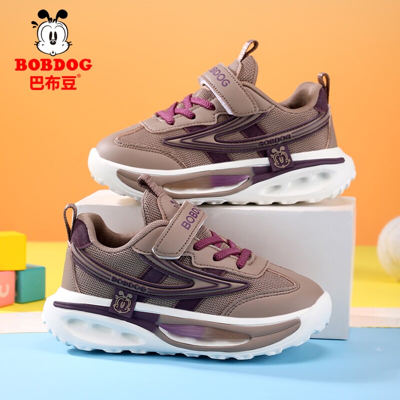 巴布豆儿童鞋2026春季新款运动鞋网面透气男童防滑跑步鞋女童鞋子