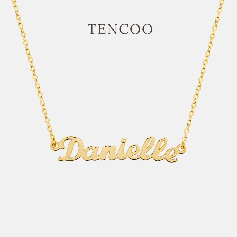 Tencoo 定制字母项链s925纯银项链英文名字项链小众高级定制礼物