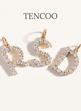 TENCOO定制悬浮闪钻字母吊坠