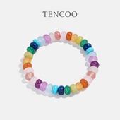 TENCOO叠戴手链Coral天然石多宝手串 小众水晶手链