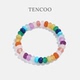 TENCOO叠戴手链Coral天然石多宝手串 小众水晶手链
