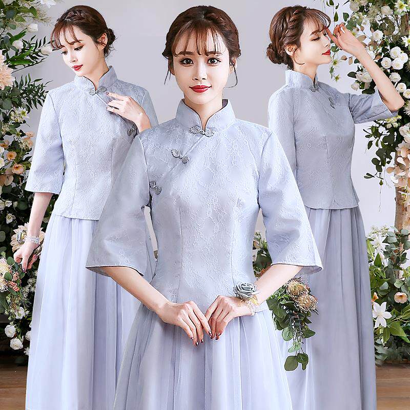 夏天姐妹装民国风姐妹裙旗袍婚礼派对伴娘服个性创意可爱活泼婚庆在类目 女装/女士精品, 婚纱/旗袍/礼服, 礼服/晚装中 - 来自Buy2taobao.com提供专业的淘宝代购服务