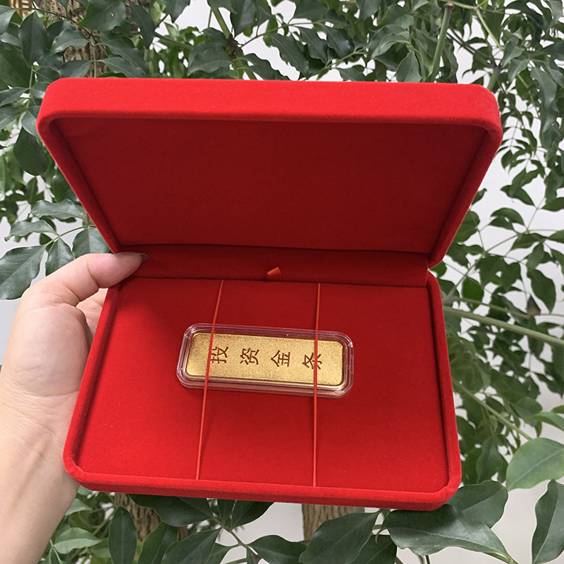 绒布首饰盒金条盒金钞盒收纳礼品盒包装盒钢笔礼盒梳子礼盒可定制 - 实物图