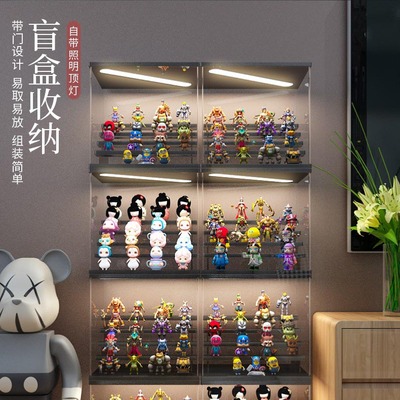 亚克力带灯展示盒泡泡玛特盲盒