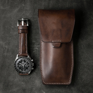 watch手表便携收纳盒真皮机械表防摔表盒单个 手表包装盒收纳包