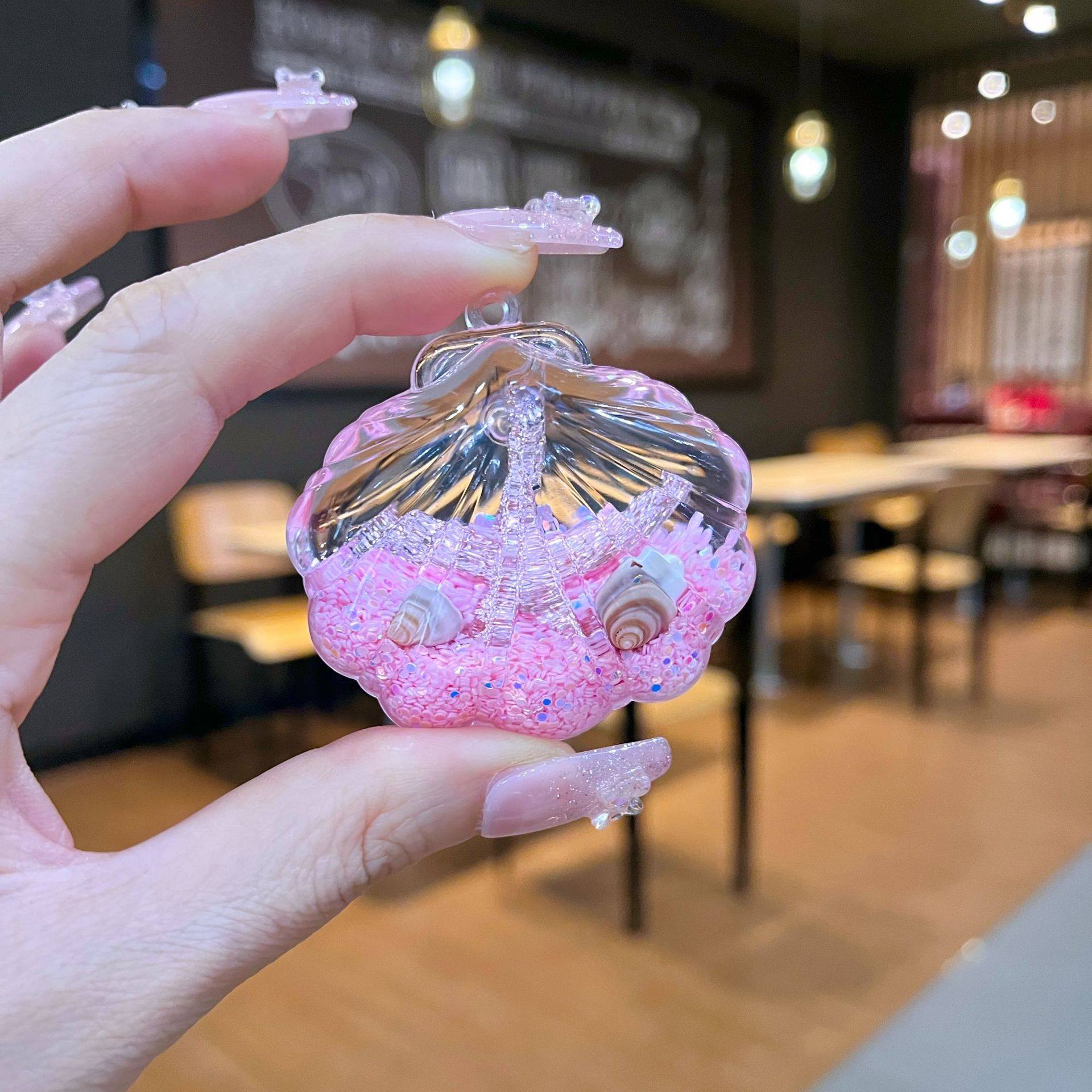 海洋贝壳海螺挂件海星流沙瓶摆件入油钥匙扣可爱书包摆饰小礼品,节庆用品/礼品,钥匙扣,淘宝优惠券,粉丝福利购,淘宝优惠卷