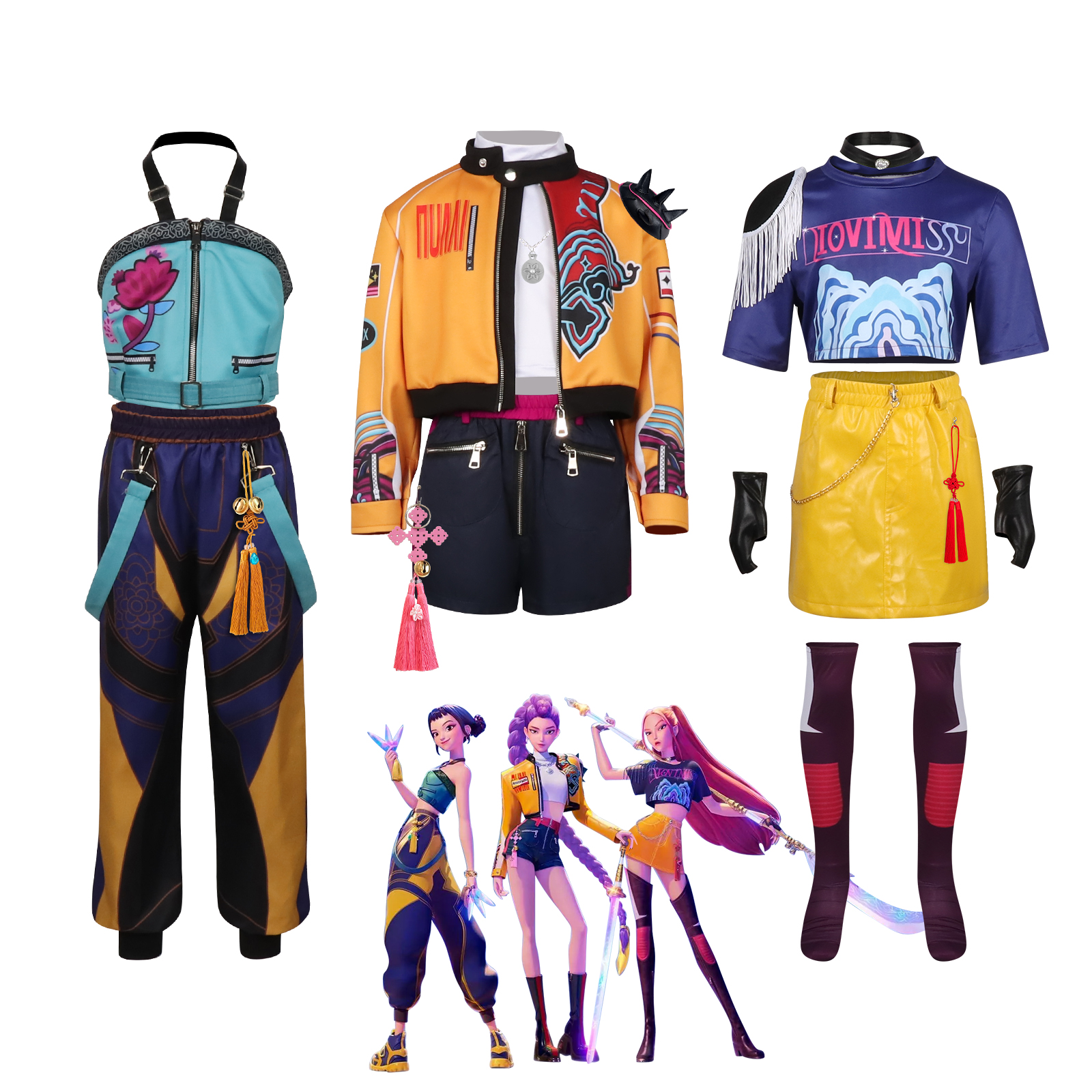 梦之海猎魔女团k-pop韩流cos鲁米佐依米拉同款演出服装儿童款C服