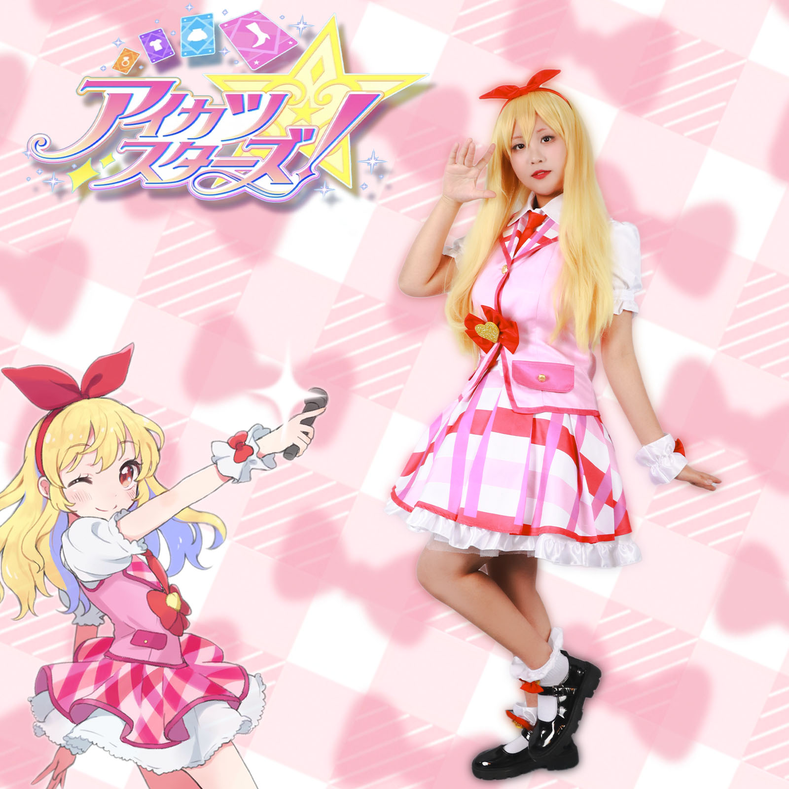 梦之海偶像活动cos星宫莓短裙