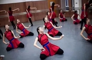 民族服女款蒙古服大型节目表演民族舞蹈服女马步练功裙艺考舞台服