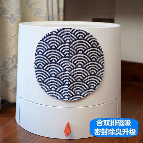 米尾猫砂盆防臭防尘门帘
