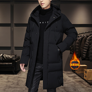 棉衣男羽绒棉服中长款大衣潮流冬季防风大棉袄保暖加绒加厚男外套