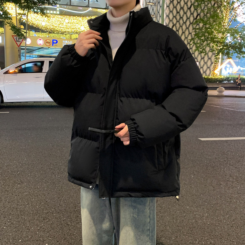 棉衣男秋冬外套加绒加厚棉服2026新款立领情侣款保暖男上衣面包服