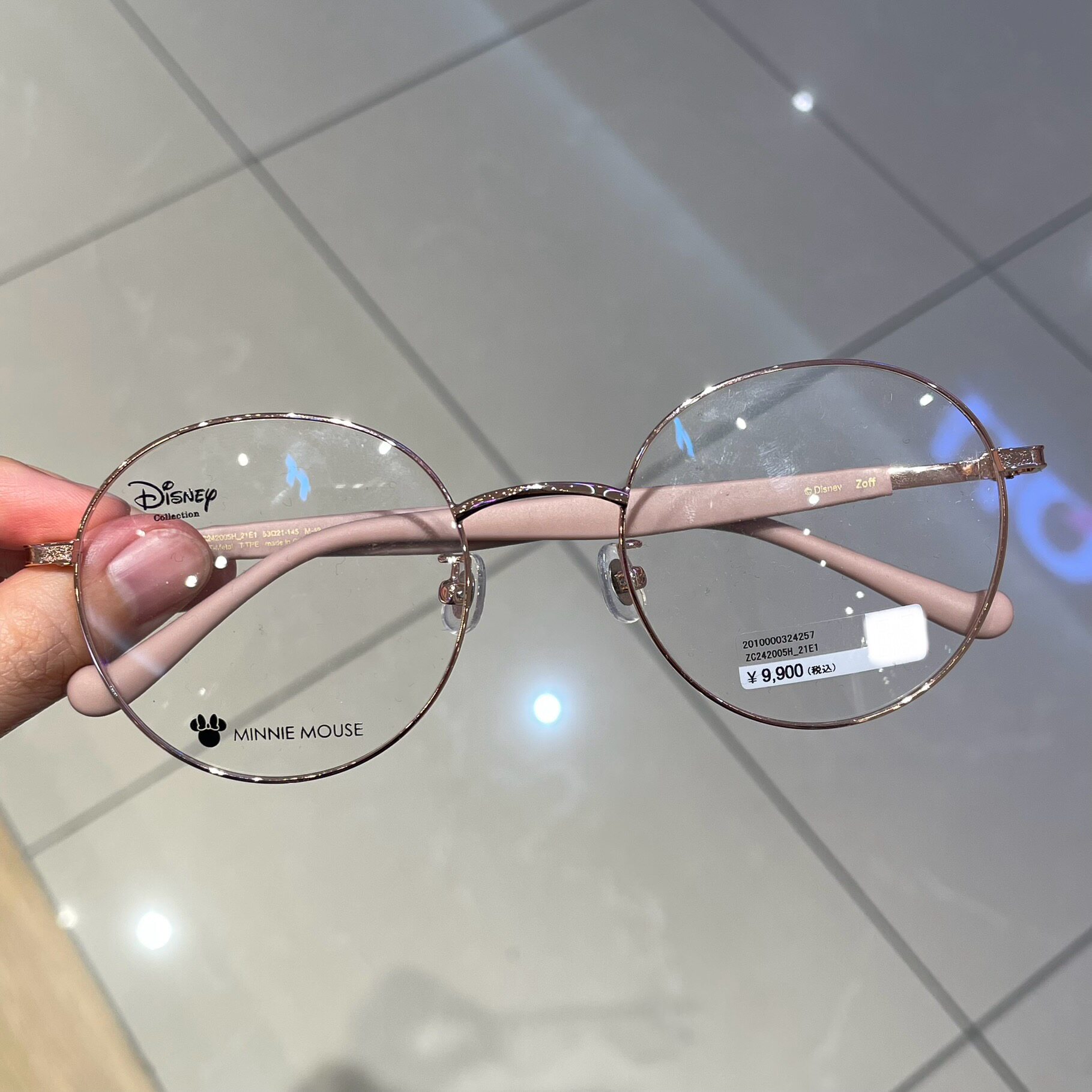 ZOFF女士圆形是金属有鼻托眼镜框