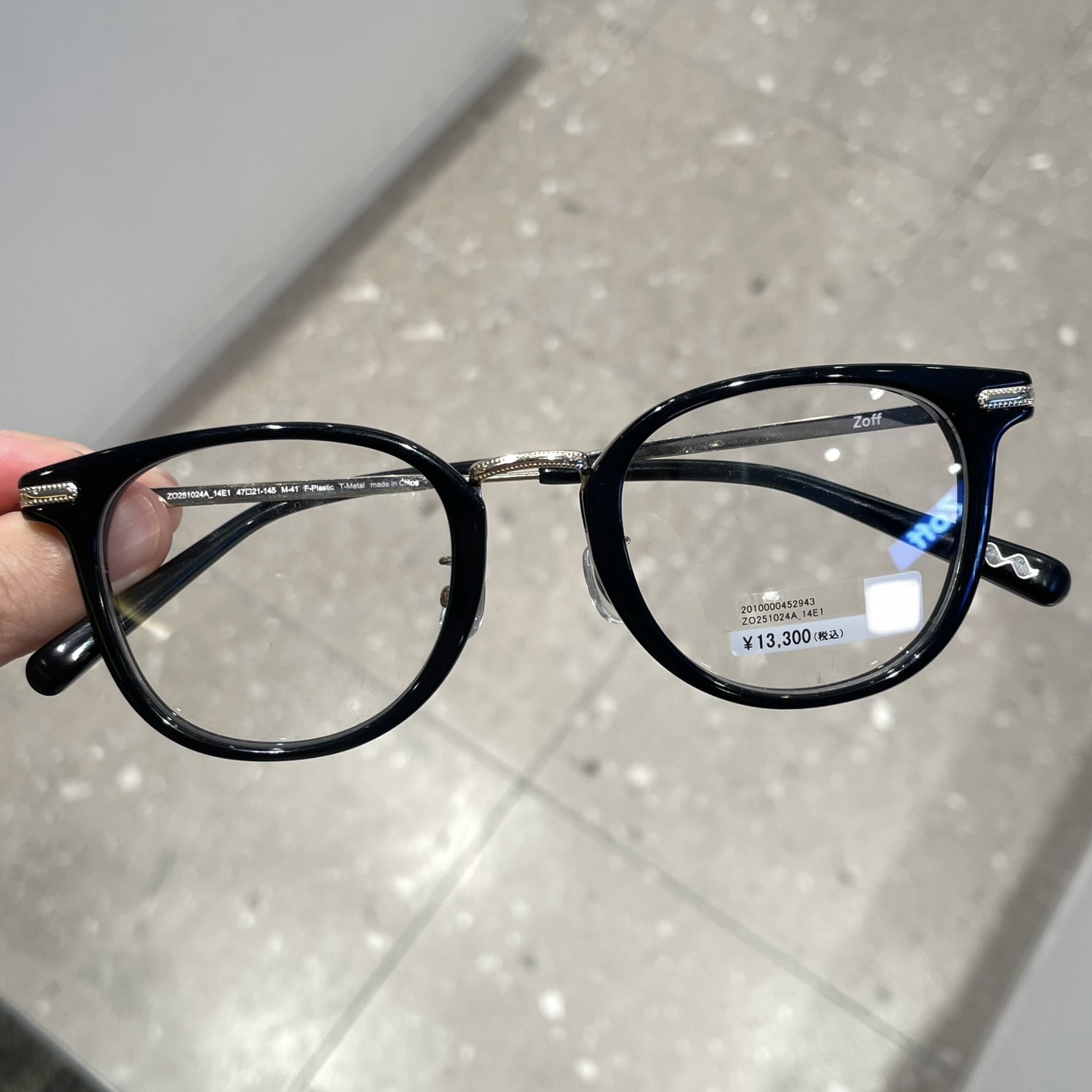 日本代购ZOFF佐芙 Misato Mizukoshi复古ZO251024近视眼镜送镜片