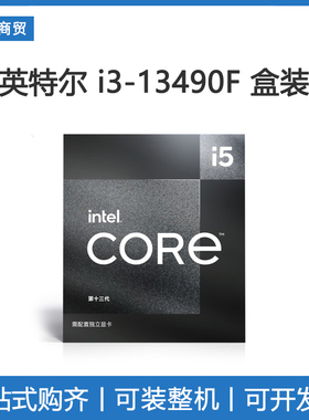 intel/英特尔 13代酷睿i5-13490F盒装CPU 10核心16线程电脑处理器