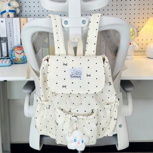 可爱少女小背包韩系小众设计帆布包包大学生大容量双肩包