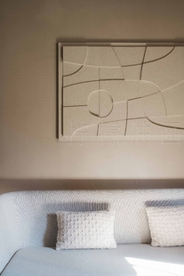 轻奢客厅3d立体抽象实物画简约玄关沙发侘寂风装 饰画设计师挂画