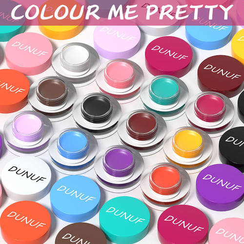 正品cos彩色眼线膏眉笔染眉膏白色红色蓝紫色黑色脸部酒红防水彩