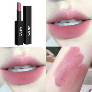 正品低饱和度灰粉色口红裸色干玫瑰色烟熏灰色调藕粉豆沙色日常化