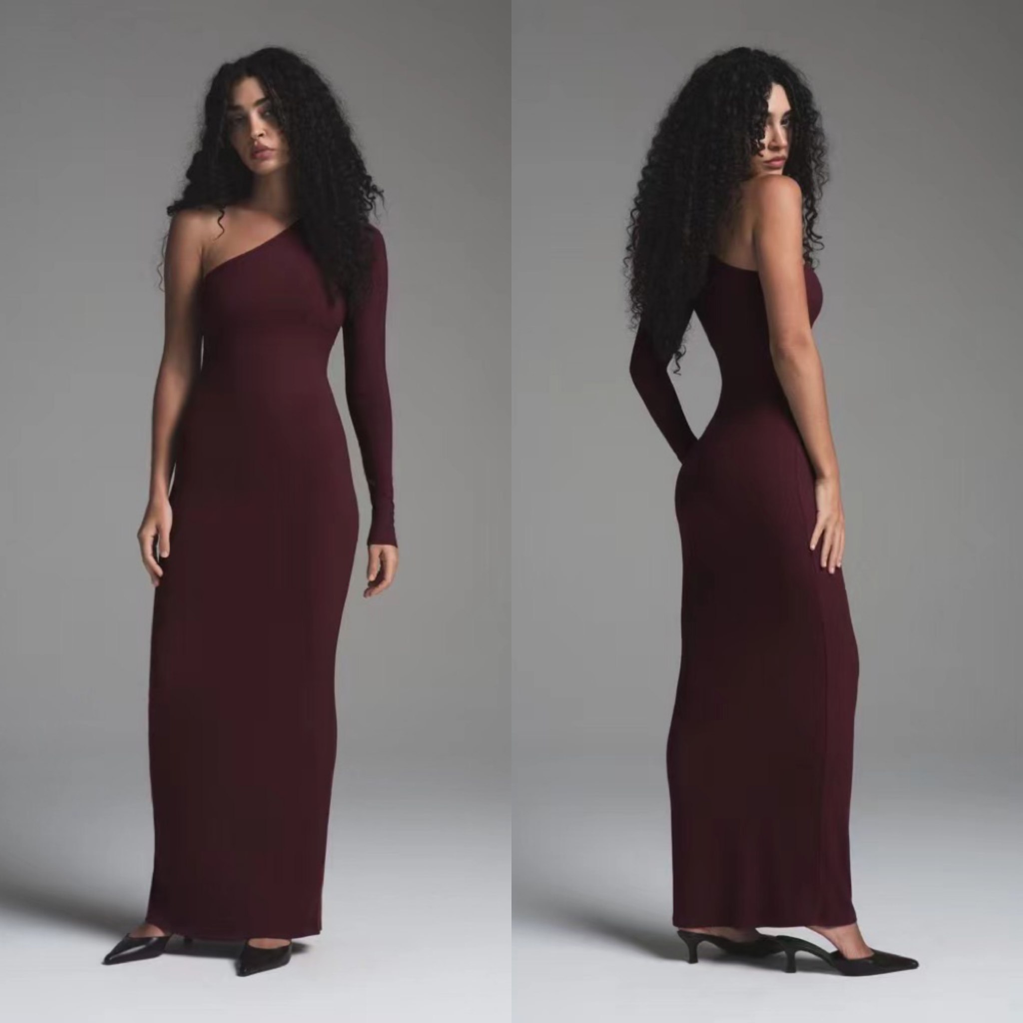 LAPINKKY【优雅线条】欧美卡戴珊性感纯色高弹紧身斜肩设计连衣裙,女装/女士精品,连衣裙,淘宝优惠券,粉丝福利购,淘宝优惠卷