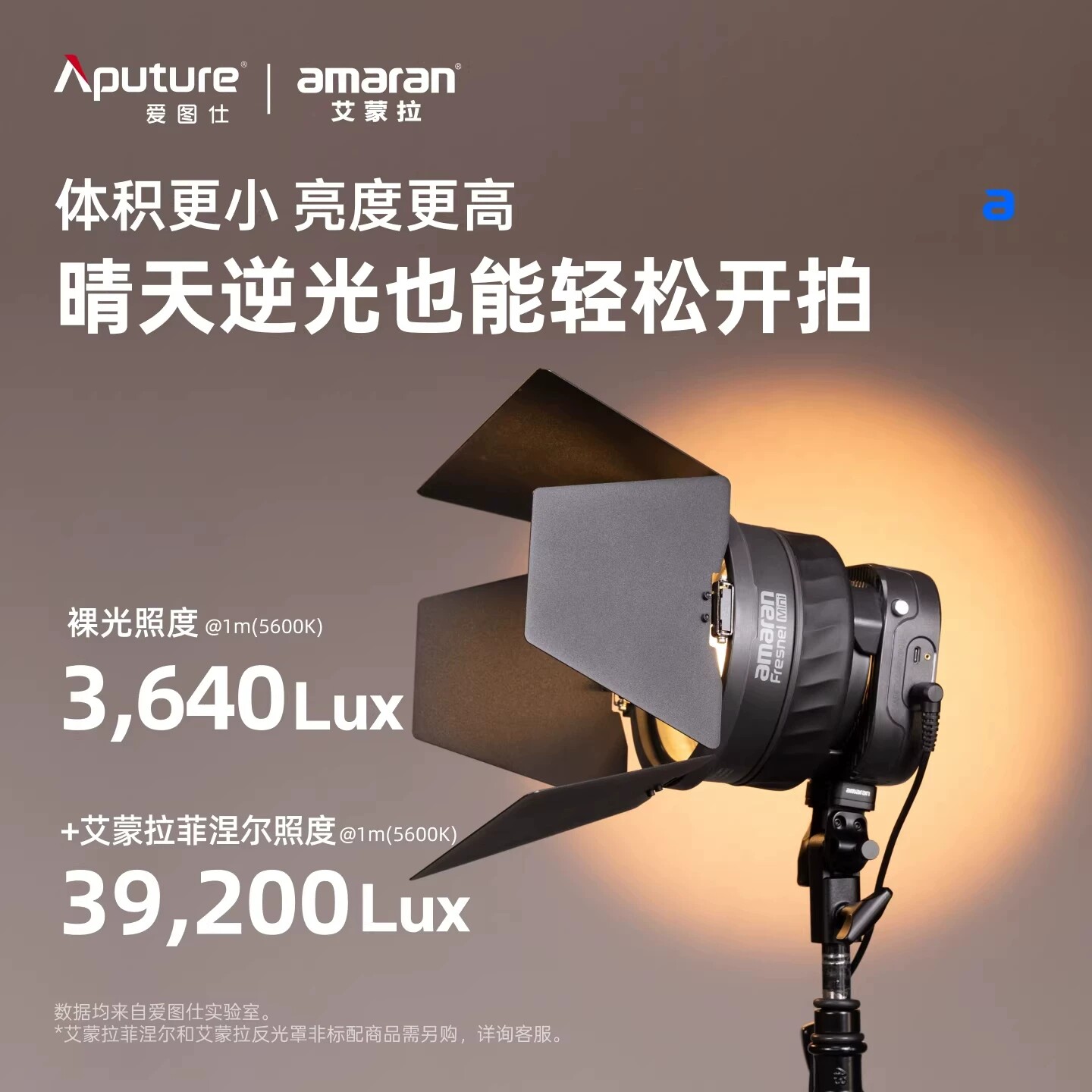 爱图仕amaran艾蒙拉halo100x视频直播补光灯主播专用摄影拍照影室