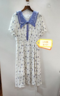 数 多码 粉色色印花休闲简约连衣裙 咨询库存下单