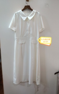 白色休闲简约显瘦连衣裙 96胸 咨询库存下单