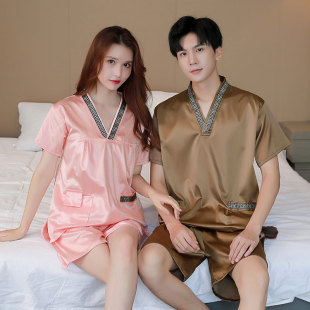 大码 新款 桑拿服浴服男款 汗蒸服女款 加肥按摩服 贡缎洋气高档情侣装