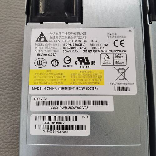 议价CISCO交换机电源EDPS-350CBAEDPS-350CBAEDPS-350CB