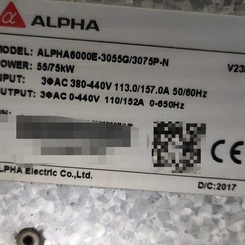 议价ALPHA变频器ALPHA6000E-3055G/3075P-N