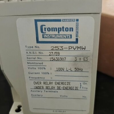 议价CROMPTON控制器253-PVVW253-PVVL253-PVVM