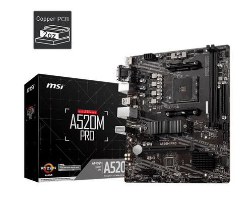 AMD 锐龙R5 5600 5700X 5600G微星 A520M PRO主板 CPU套装全新
