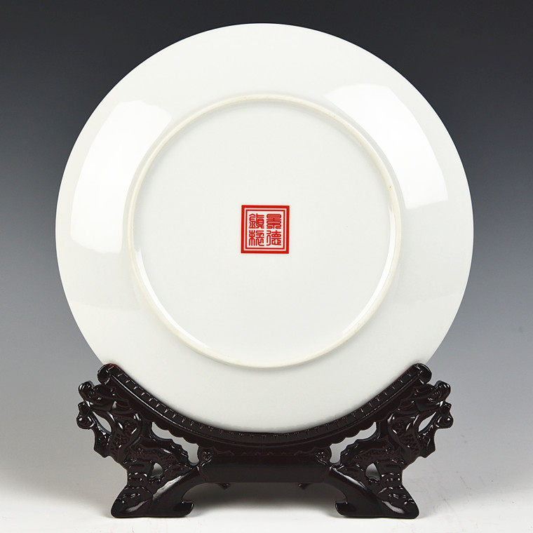 JINGDEZHEN 도자기 GUANYIN GUAN GONG MAITREYA 부처님 장식 매달려 접시 홈 거실 사무실 와인 캐비닛 사원 장식품