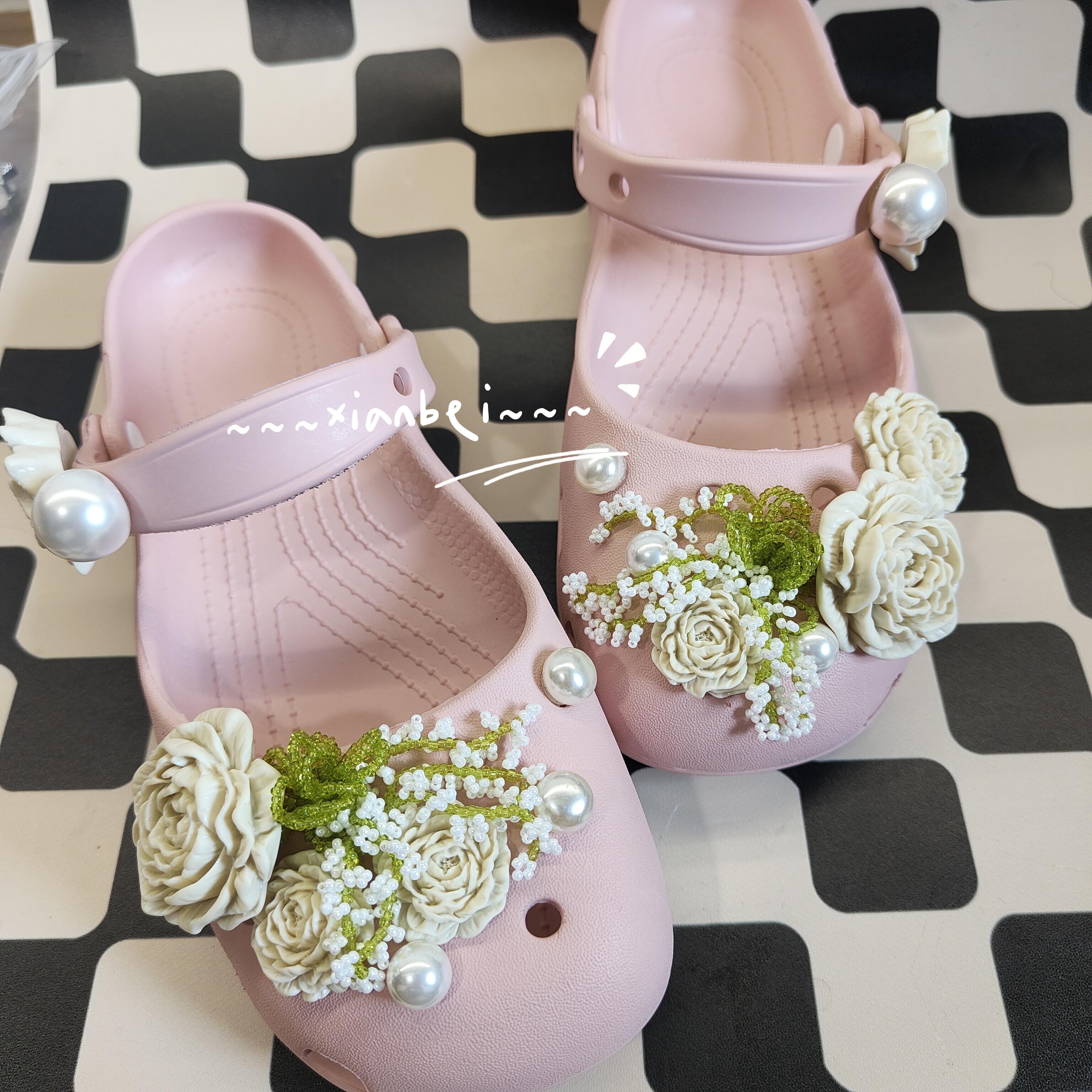 【莫奈花园】适配卡骆驰crocs洞洞鞋芭蕾鞋果冻鞋鞋花配件diy鞋扣